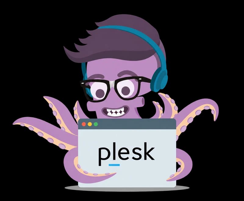 Elvis Plesky, the Plesk mascot